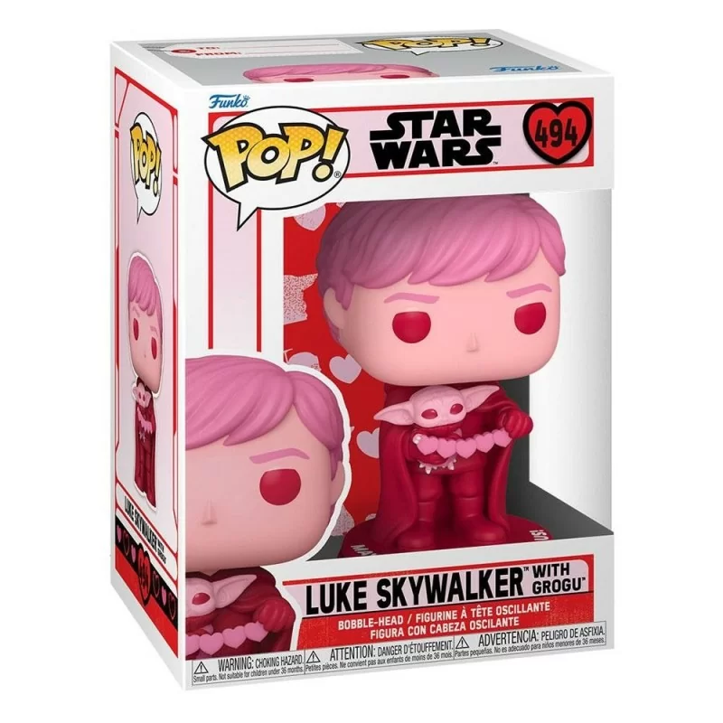 Funko Pop! Star Wars - Valentines - Luke Skywalker with Grogu - 494
