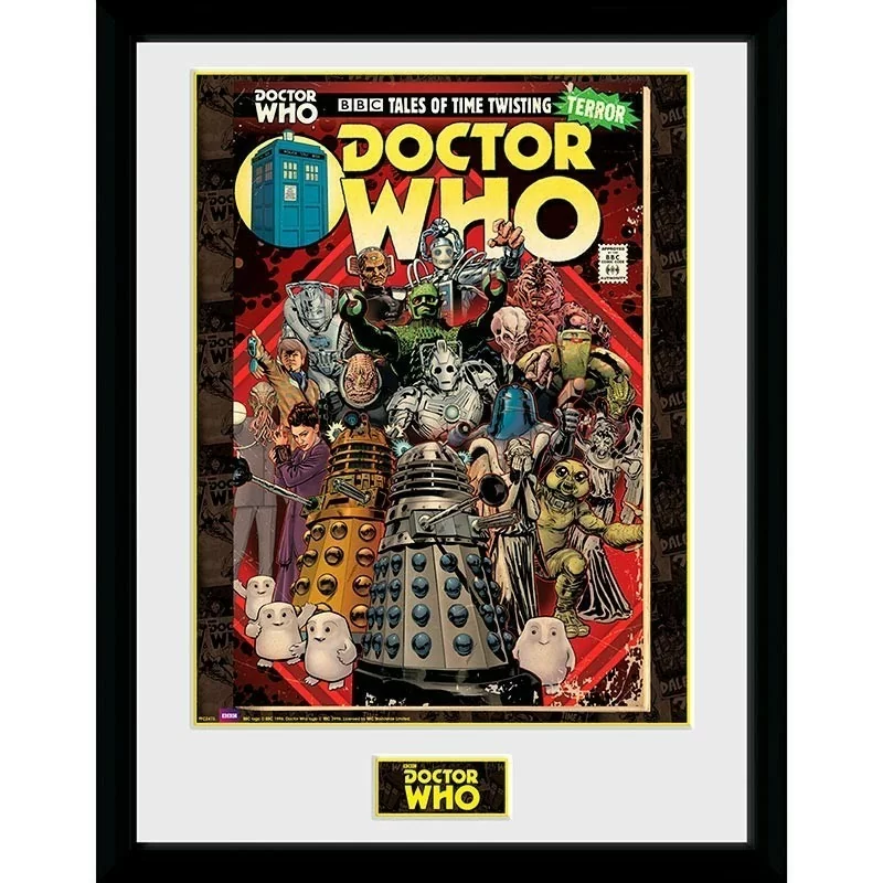 Poster Incorniciato - Doctor Who - Villains Comics