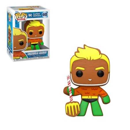Gingerbread Aquaman - 445 - DC Super Heroes - Funko Pop! Heroes