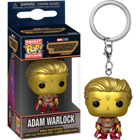 Adam Warlock - Portachiavi - Guardians of the Galaxy Vol. 3 - Funko Pop! Pocket Keychain