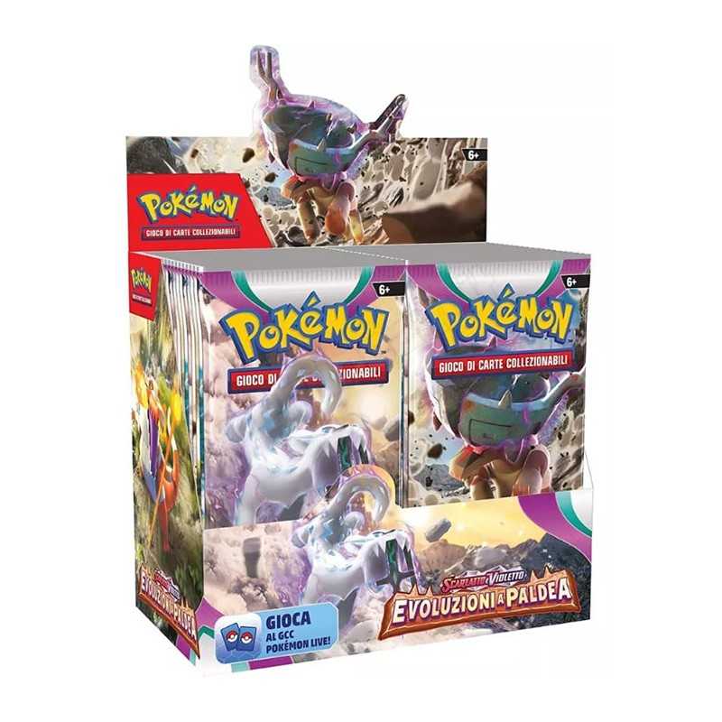 Box 36 Buste Pokemon Scarlatto e Violetto Evoluzioni a Paldea