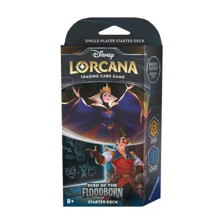 Disney Lorcana TCG - Rise of The Floodborn - Starter Deck Ambra / Zaffiro - ENG