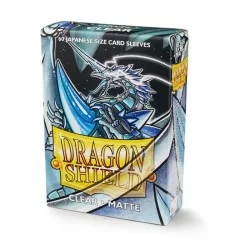 DRAGON SHIELD SMALL SLEEVES - JAPANESE MATTE CLEAR (60 SLEEVES)