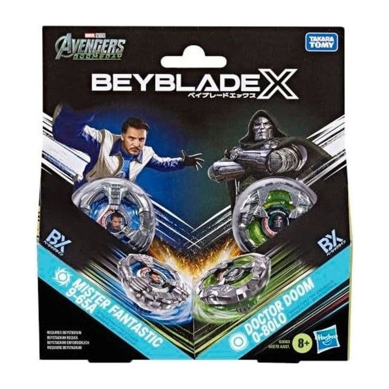 Beyblade X – BX Mister Fantastic 9-65A BX Doctor Doom 0-80LO
