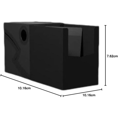 Dragon Shield Double Shell Shadow Black/Black – Porta Mazzo per Carte Collezionabili