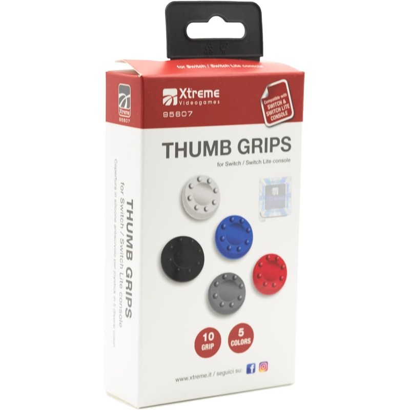 Xtreme Videogames Grip in Silicone per Nintendo Switch e Switch Lite – 6 Copri Analogici